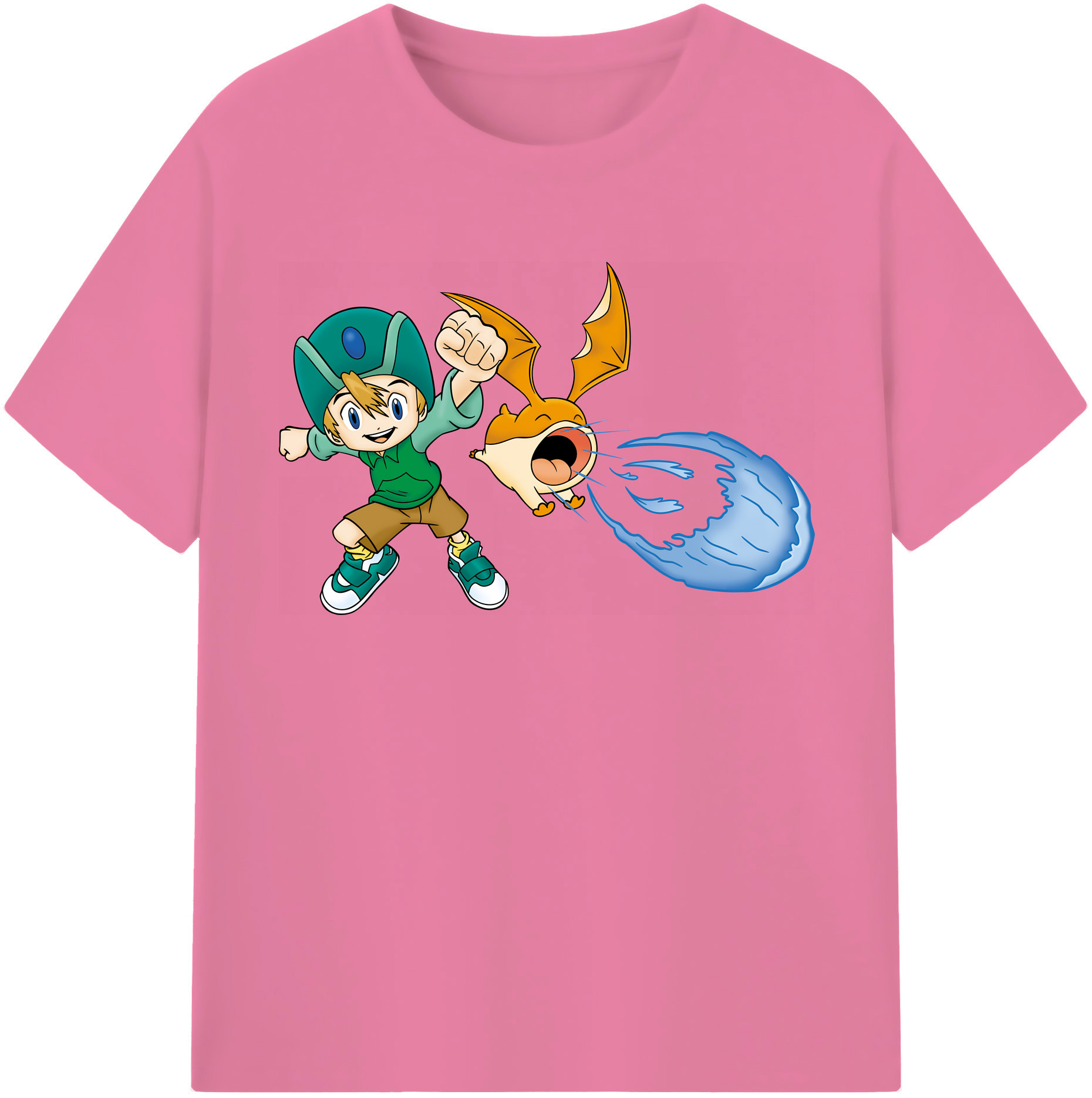 （画像用） Digimon デジタルモンスター/デジモン 綿100％半袖Tシャツ（フロントプリント）